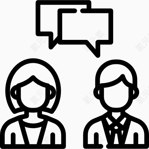 公司团队商务使用免抠图标icon
