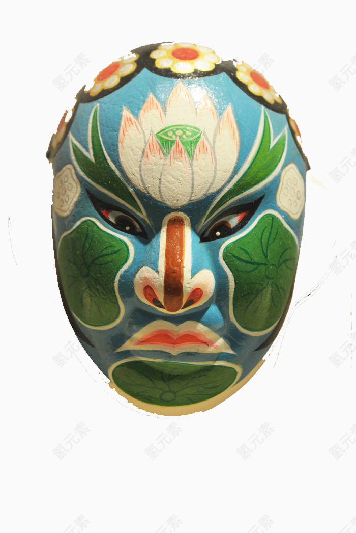 荷花脸谱免抠素材