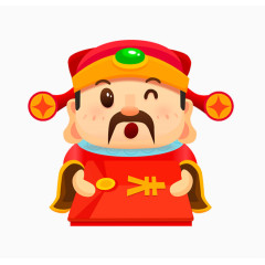 卡通财神爷