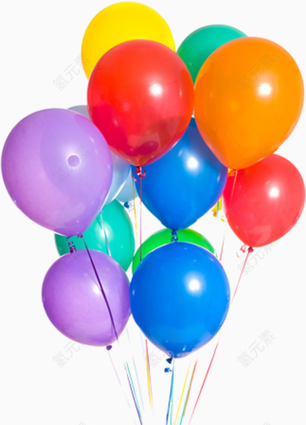 一束彩色气球