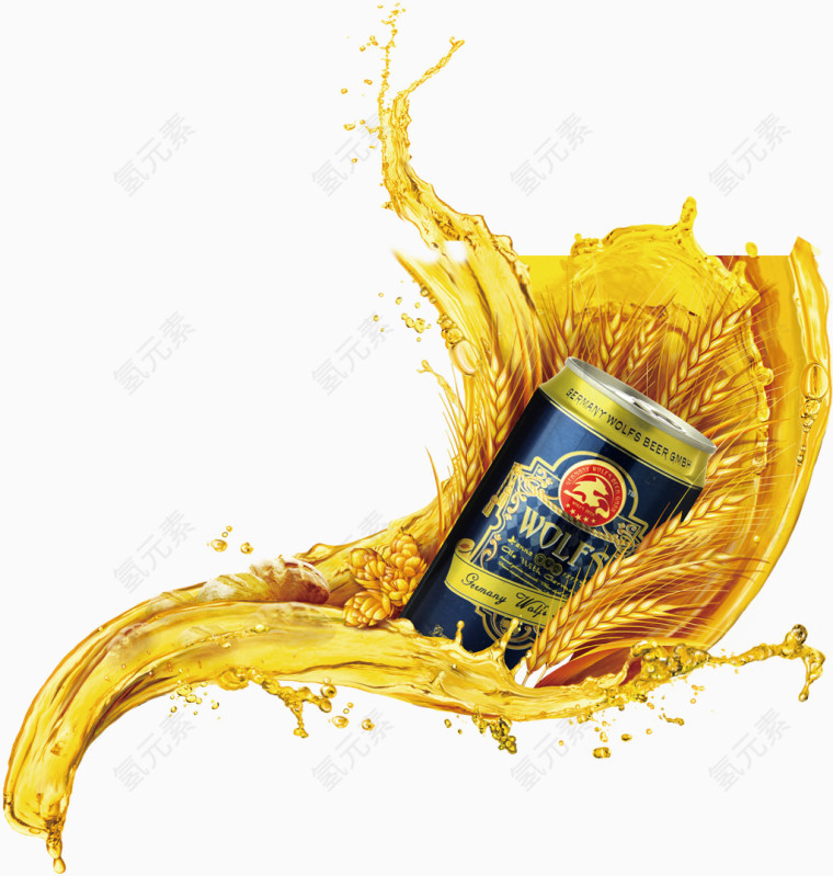 黄色小麦啤酒