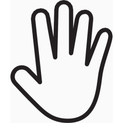 右手的传播Touch-Gestures-icons