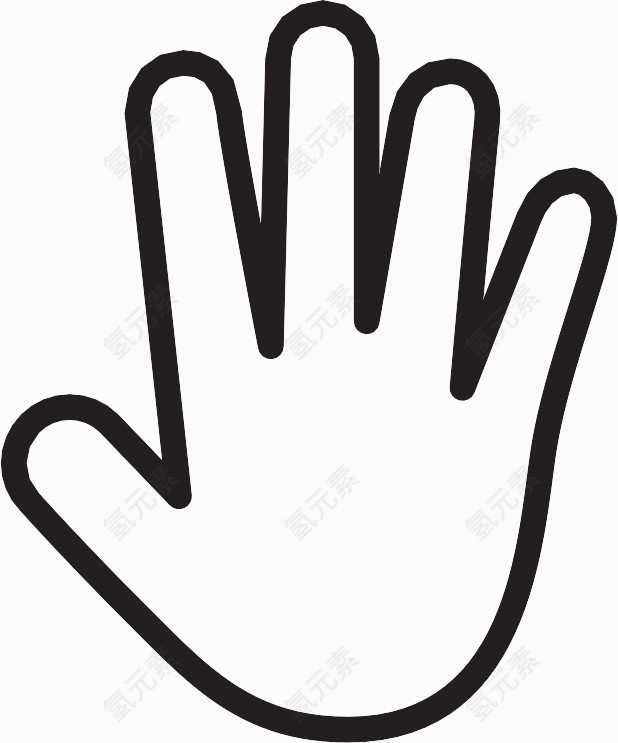 右手的传播Touch-Gestures-icons