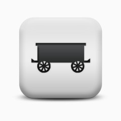 磨砂白广场图标运输旅行运输火车交通出行图标