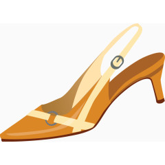 卡通手绘女士低跟单鞋 