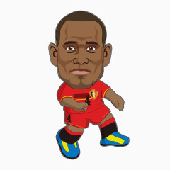 巴西世界杯手绘卡通球星矢量图素材