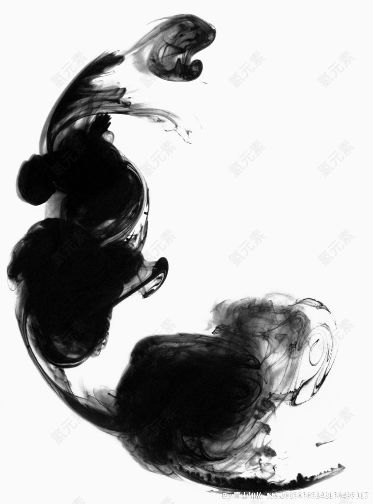 墨水烟雾效果图