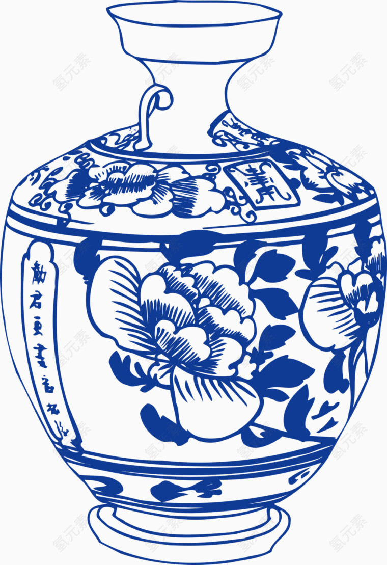 青花瓷花纹 