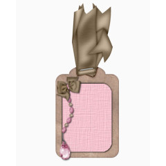 蝴蝶结边框吊坠