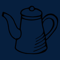 简笔画手绘水壶