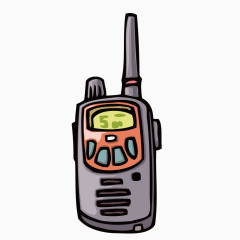 矢量手绘对讲机