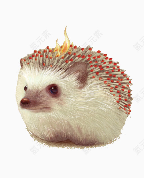 手绘小刺猬