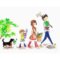 全家一起去采摘