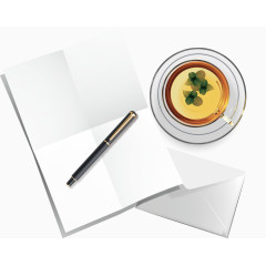 简约优雅办公钢笔矢量素材