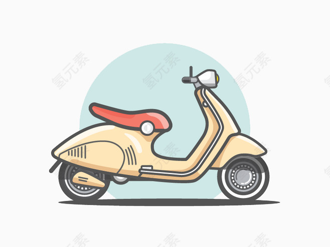 卡通摩托车