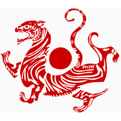 红色剪纸
