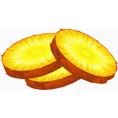 手绘卡通凤梨片