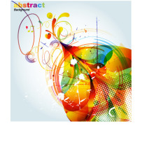 抽象多彩时装模式