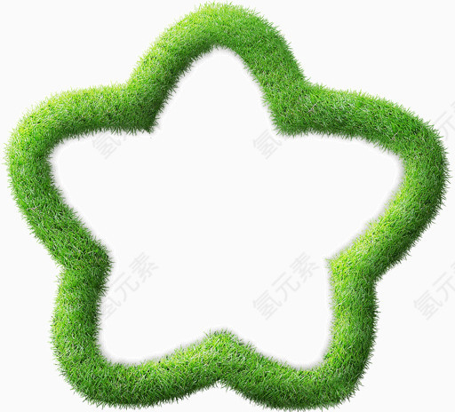 小草五角星形状