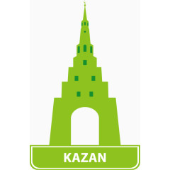 国家地标建筑剪影