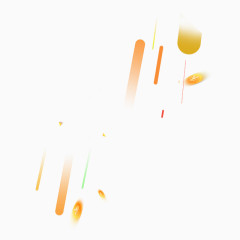 圆形圆柱形节日漂浮元素装饰效果