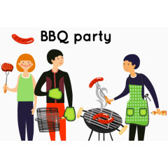 烧烤聚会的人