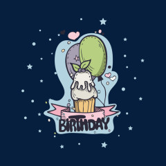 卡哇伊气球小星星