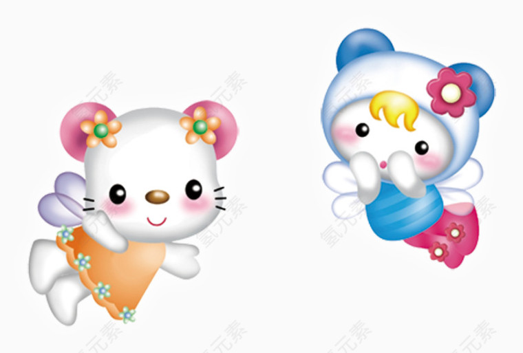 可爱的猫咪天使