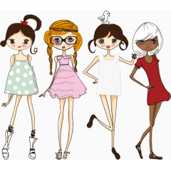 俏丽的卡通女孩2