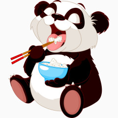 吃饭的熊猫