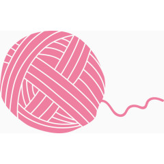 粉色毛线团矢量素材