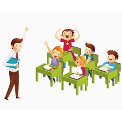 上课的学生与老师