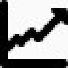 市场不断上升的ios7-business-icons