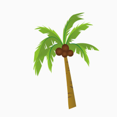 卡通椰子树