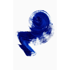 蓝色不规则水墨笔刷