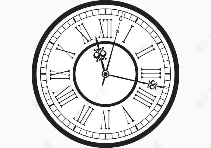罗马字母钟表