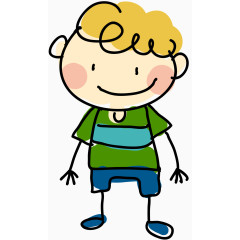 彩绘玩耍儿童矢量素材