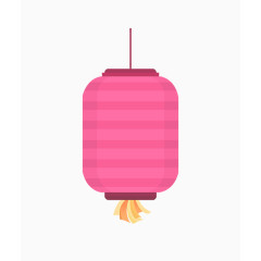 粉红色喜庆灯笼