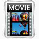 电影电影视频文件图标与3