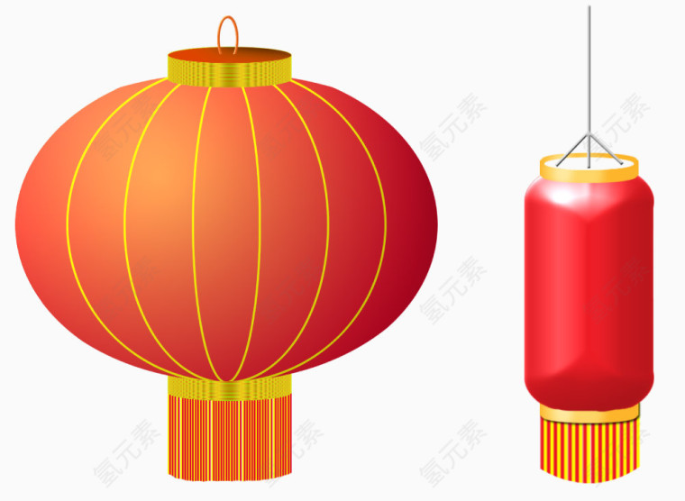 元宵新年 中国风喜庆灯笼