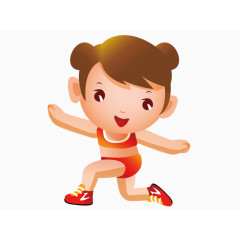 做运动的女孩