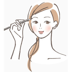 化妆简笔画画眉