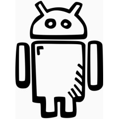 安卓涂鸦手拉的网络社会社交手绘图标