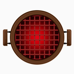 棕色圆形火炉子炊具