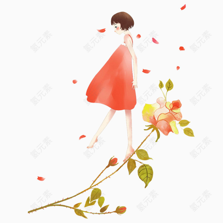 插画女孩