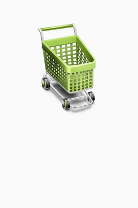 绿色购物车