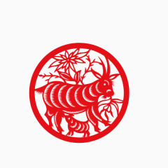 剪纸 十二生肖 羊