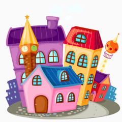 手绘房子