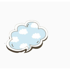 小清新漫画风格对话框