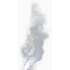 灰色透明轻烟烟雾烟云扭曲飘散的轻烟